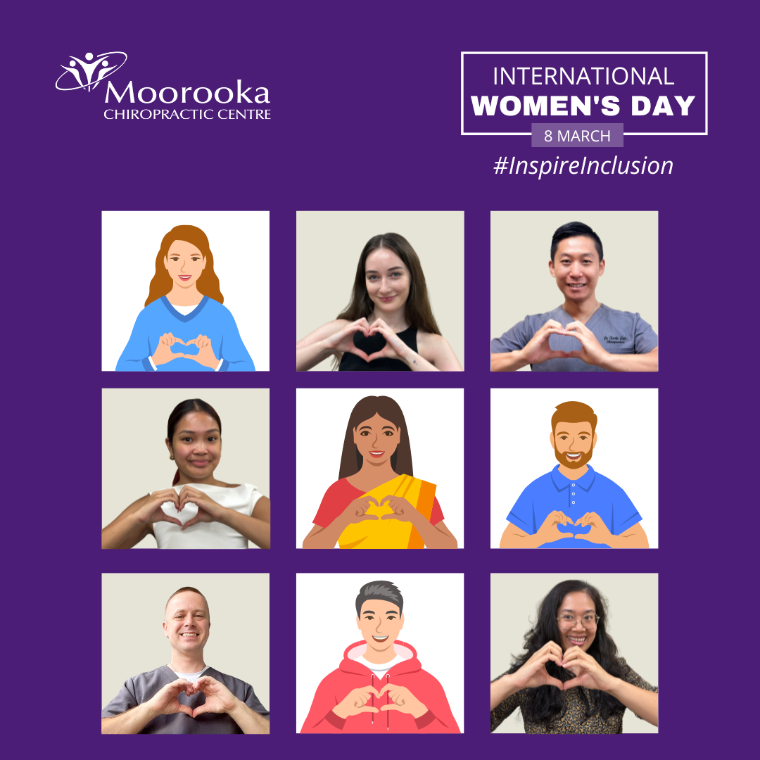 Moorooka Chiropractic Centre team on IWD 2024