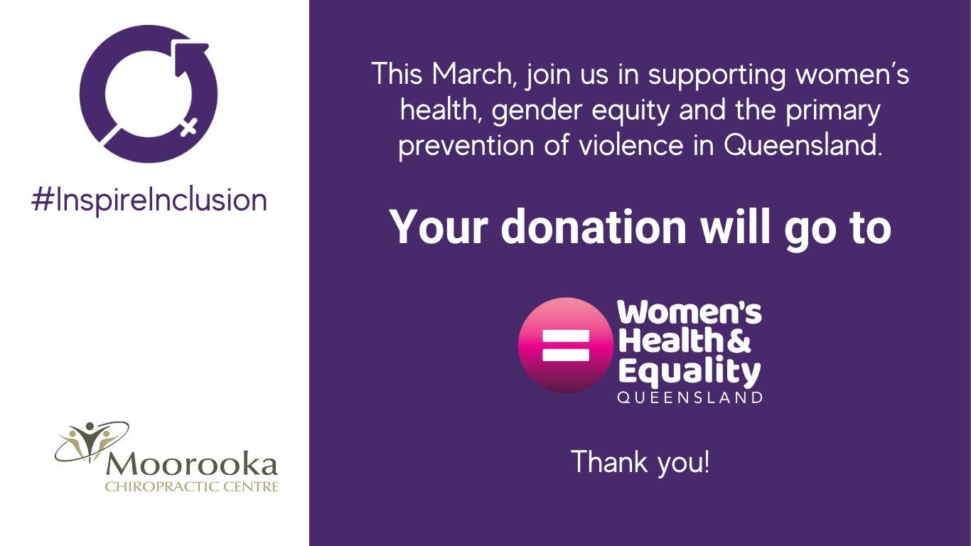 Moorooka Chiropractic Centre IWD 2024 Donation 